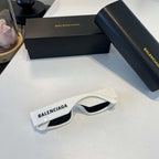 Retro flat frame leaf shaped sunglasses
