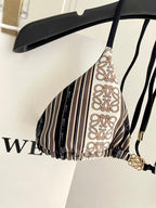 New striped swimsuit