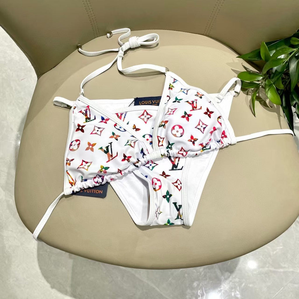 New printed letter swimsuit
