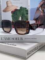 Retro inverted triangle logo sunglasses
