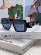 Retro inverted triangle logo sunglasses