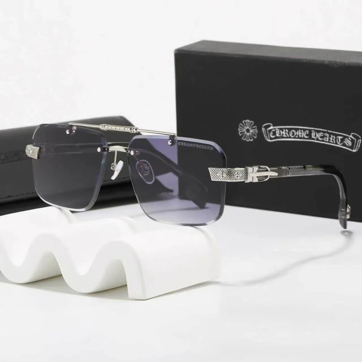 Rimless Square Sunglasses