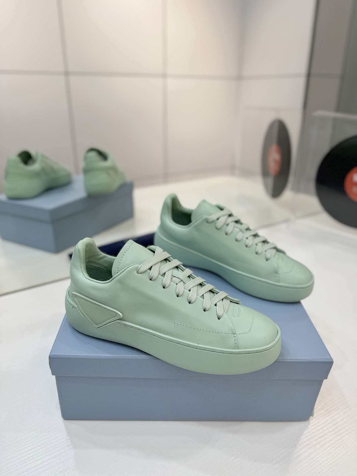 Court series coral colored sports shoes