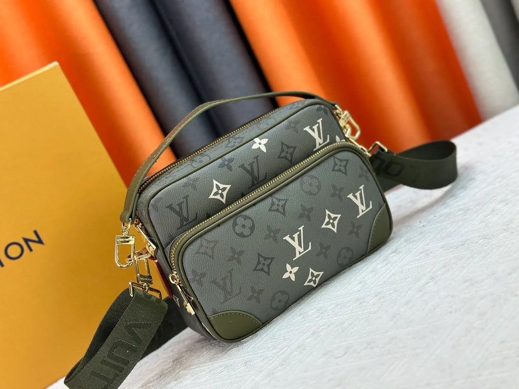 Coated canvas mailman bag