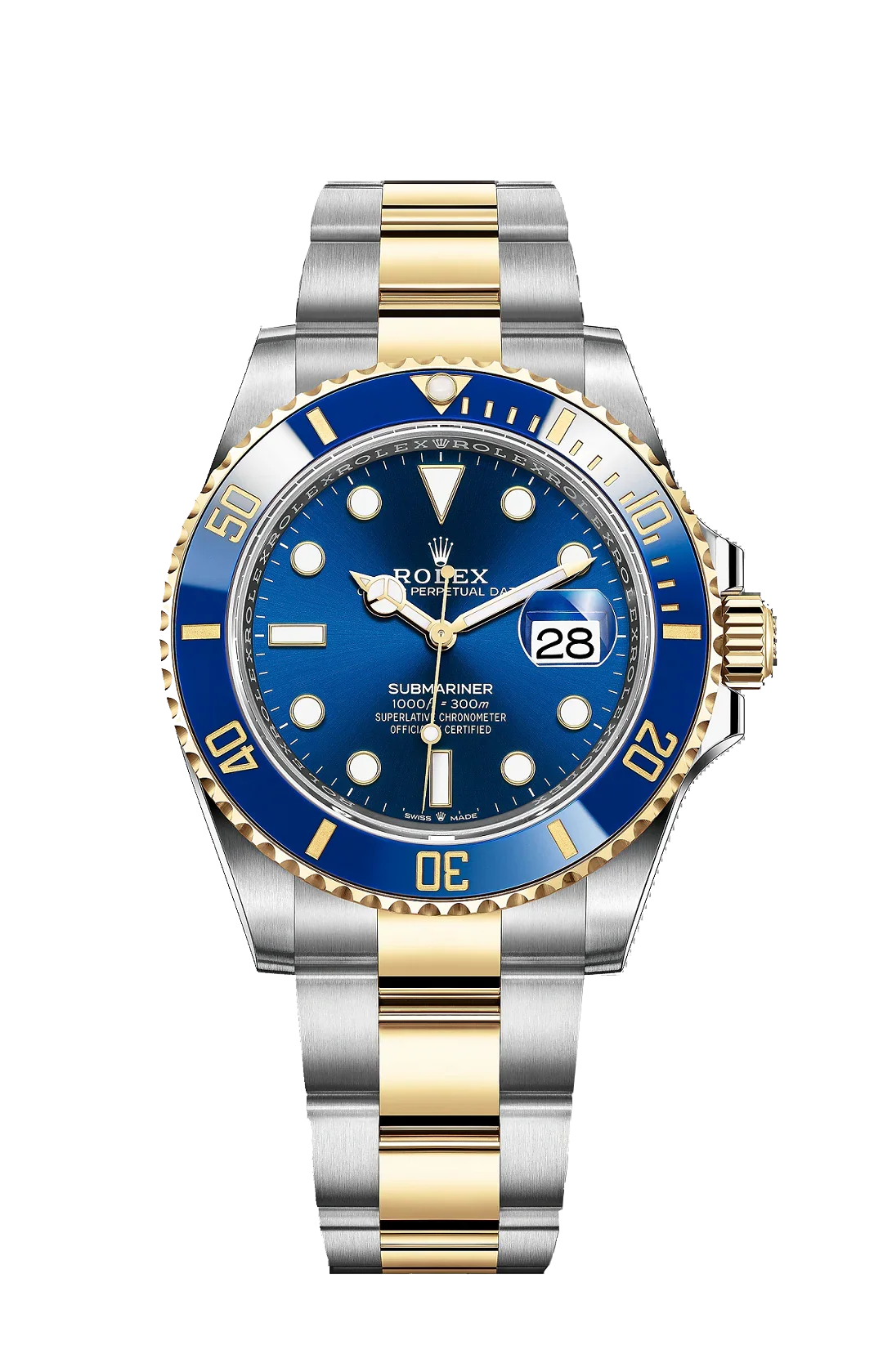 BLUE DIAL Watch - Silver Gold-Automatic-41mm