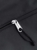 Black recycled nylon shoulder bag armpit bag