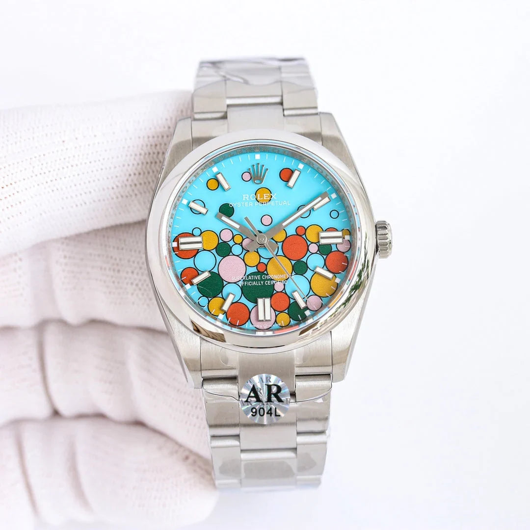 Candy Color - Silver 904L Steel - Automatic - 41mm/36mm