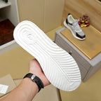 Calf leather sports shoes