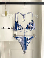 New Split Printed Swimsuit