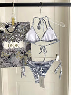 New three piece printed swimsuit