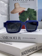 Retro inverted triangle logo sunglasses