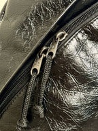 Explosive sheepskin backpack