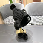 Ear protection knitted hat