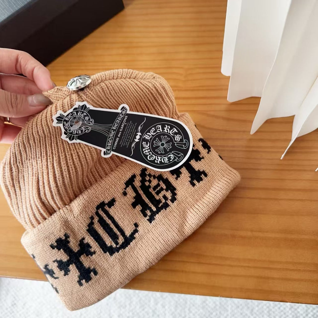 Hot selling wool knitted yarn cap