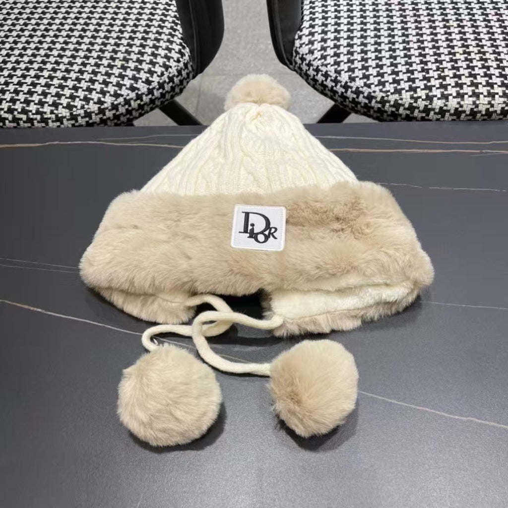 Ear protection knitted hat