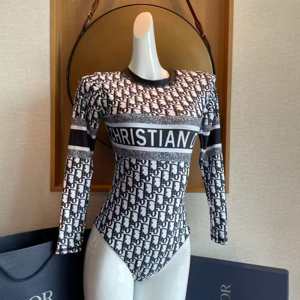 New printed sunscreen swimsuit