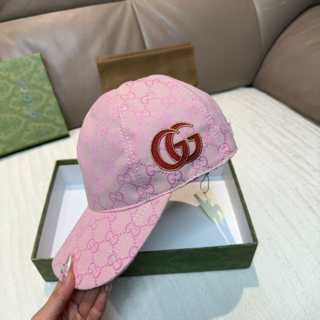 Embroidered baseball cap on the side
