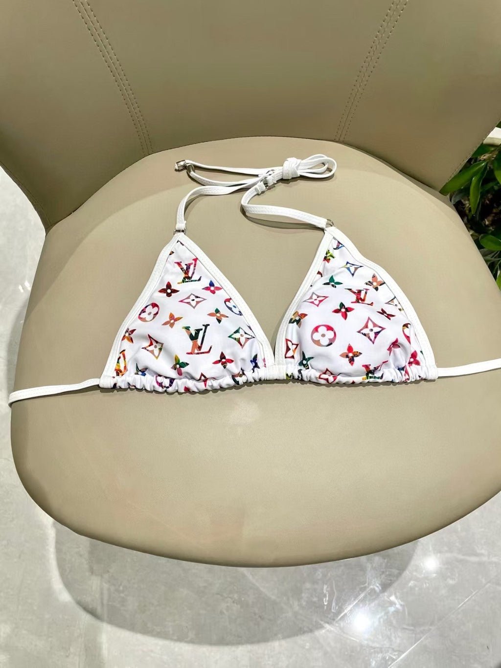 New printed letter swimsuit