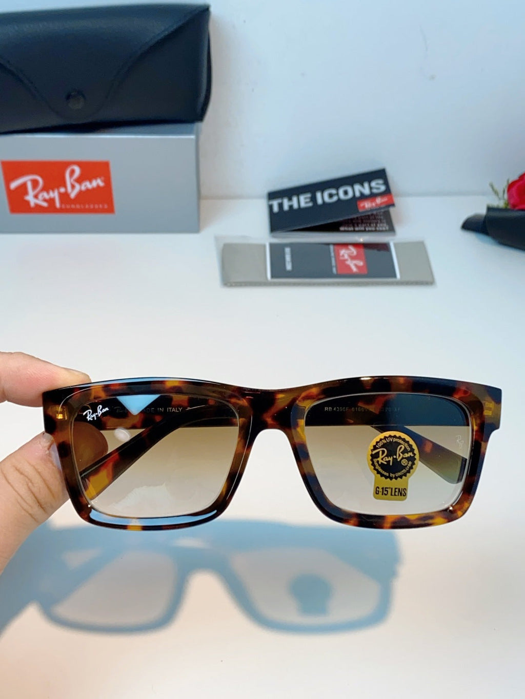 High quality tempered glass sunglasses for men