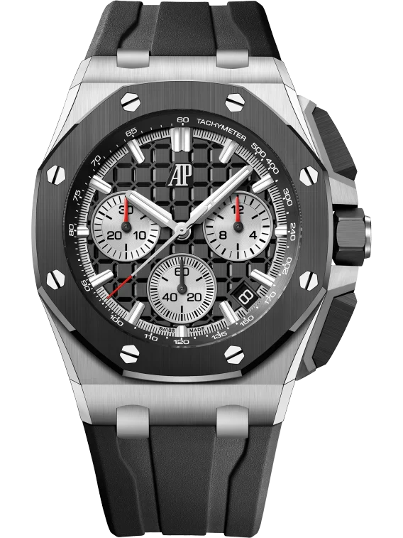 Chronograph-Black OFFs - Black Rubber - Quartz - 43mm