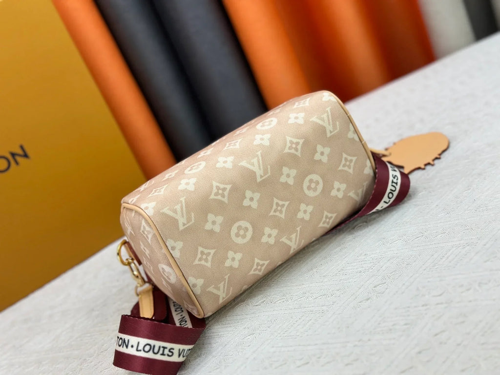Light beige denim handbag