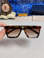 New Korean style personalized wide edge thick frame sunglasses