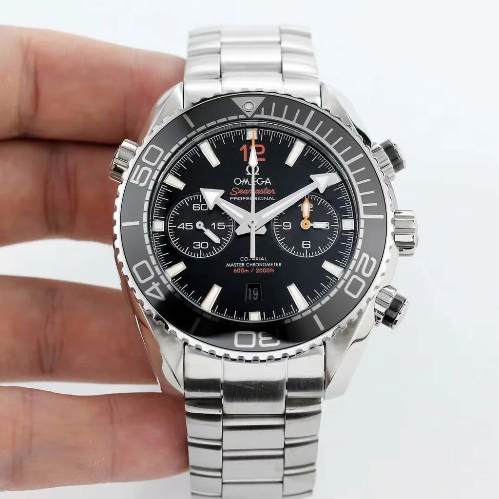 Chronograph - Selfwinding- Silver 904L Steel- Automatic - 45.5mm