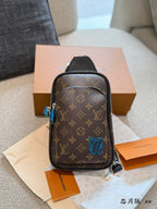 Vertical chest bag and crossbody bag