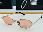 Personalized and fashionable oval sunglasses