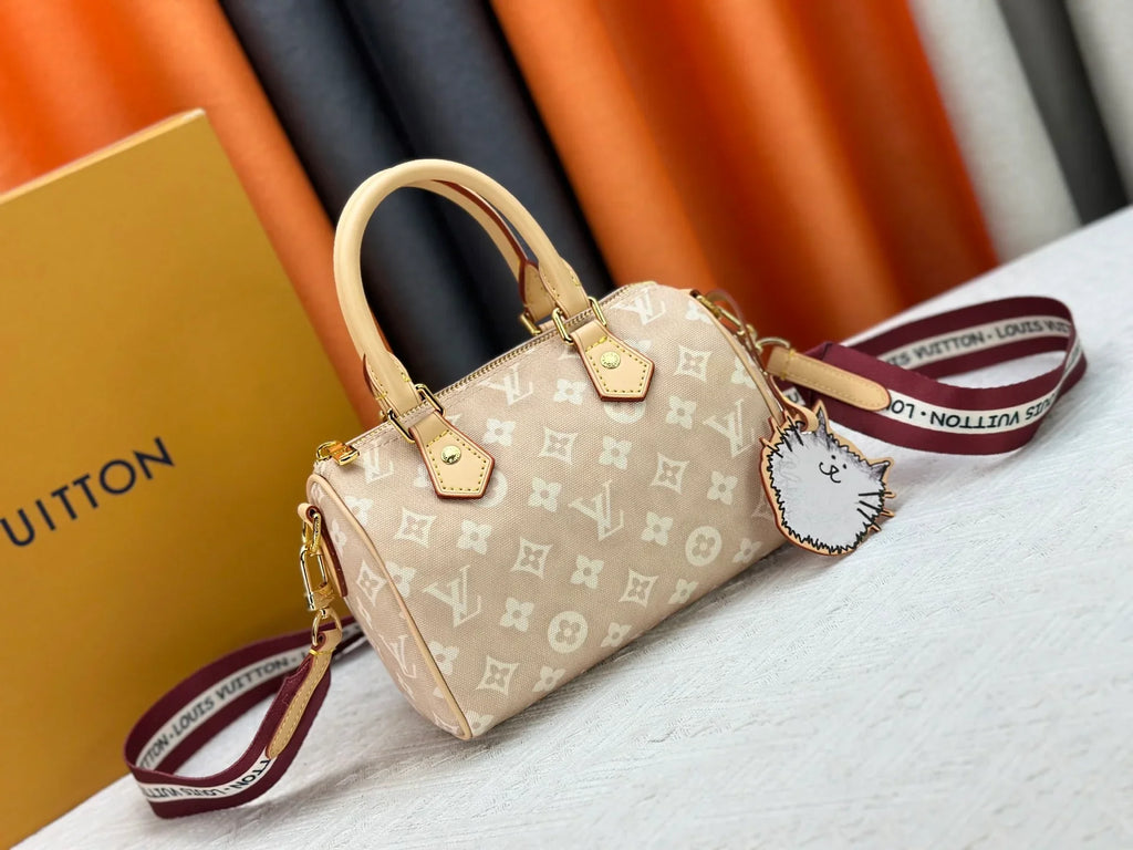 Light beige denim handbag