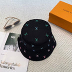 New double-sided embroidered fisherman hat