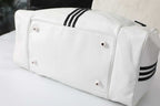 Antique fine grain genuine leather handbag, travel bag