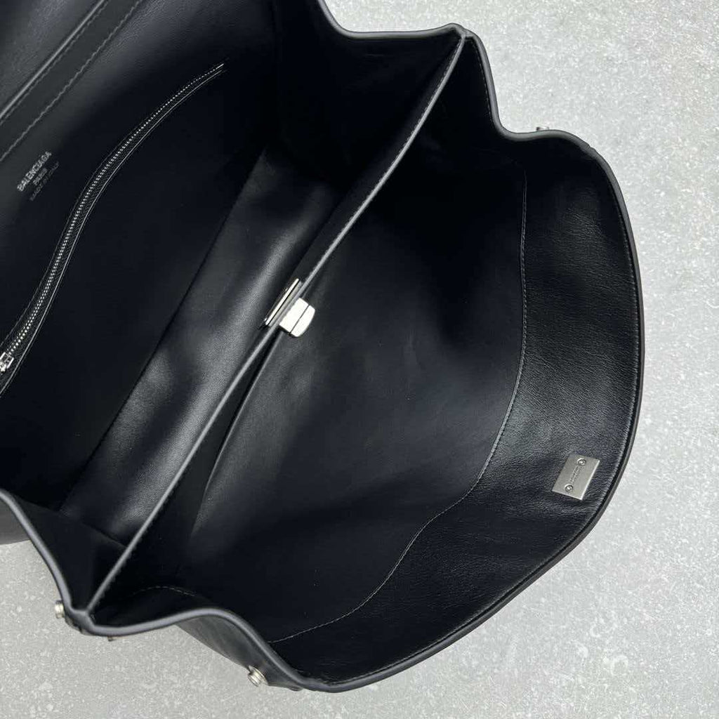 Black Silver Postman Bag
