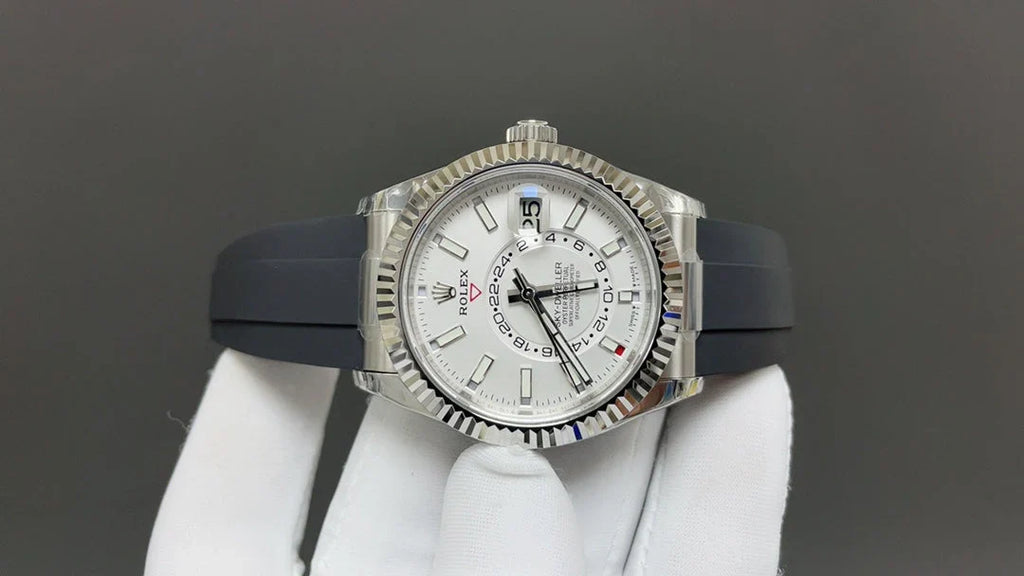 C-Factory -White Silver - Grey Rubber - Automatic - 42mm