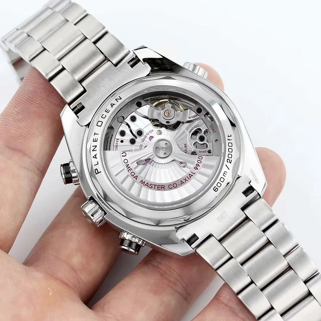 Chronograph - Selfwinding- Silver 904L Steel- Automatic - 45.5mm