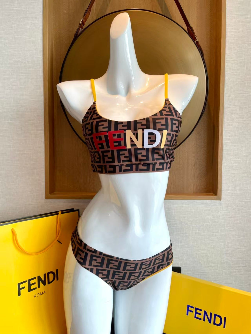 New letter split swimsuit