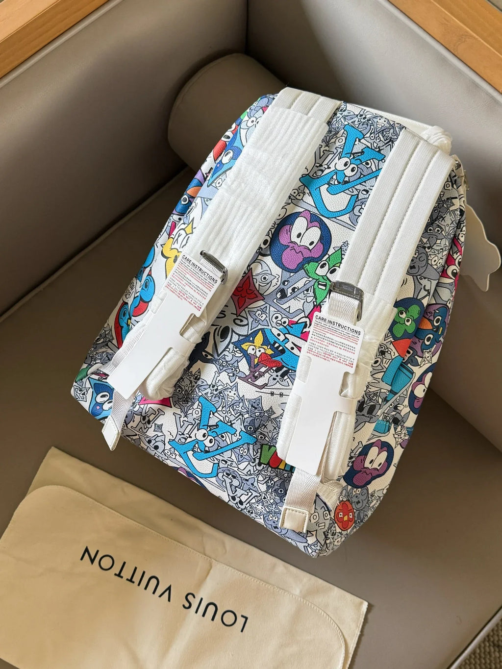 Cartoon graffiti backpack