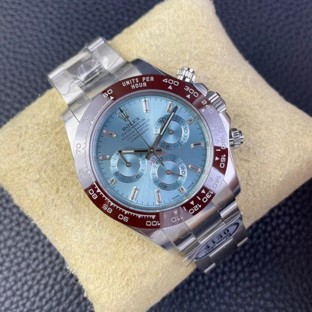 Chronograph -C-Factory -Blue - Silver  904L Steel- Automatic - 40mm