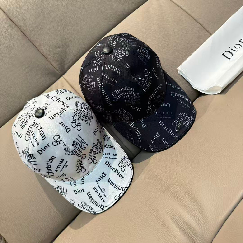 New silk screened canvas baseball cap