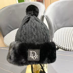Ear protection knitted hat