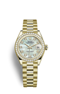 LADY-DATE-Yellow gold and diamonds- Quartz-31mm
