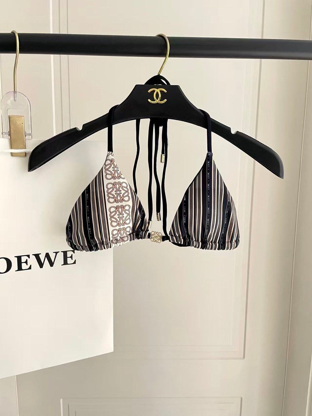 New striped swimsuit