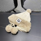 Ear protection knitted hat