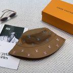 New double-sided embroidered fisherman hat