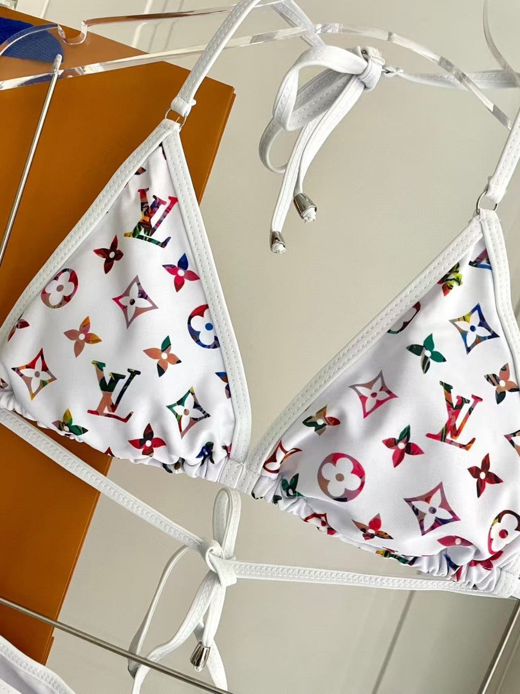 New printed letter swimsuit