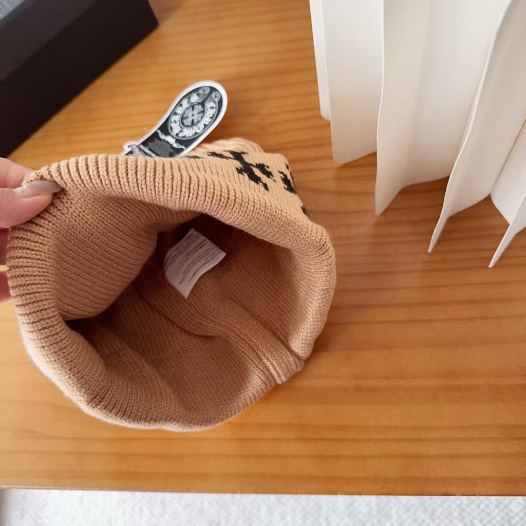 Hot selling wool knitted yarn cap
