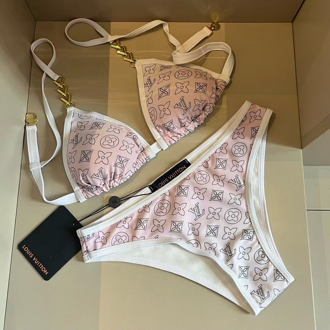 New strap split swimsuit