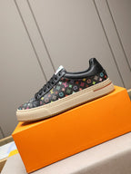 Top layer cowhide patchwork classic men's shoes