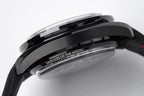 Chronograph -Moon back - Black - Black Rubber- Automatic - 44mm