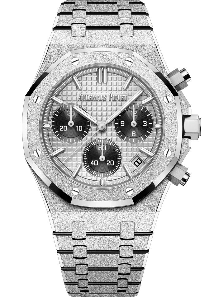 Frosted Silver - 904L Steel - Chronograph- QUARTZ - 41mm